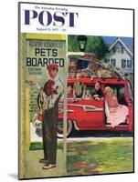 "Boarding the Dog" Saturday Evening Post Cover, August 24, 1957-Earl Mayan-Mounted Giclee Print