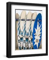 Boards for Wind Surfing at Santa Maria on the Island of Sal (Salt), Cape Verde Islands, Africa-R H Productions-Framed Photographic Print