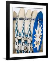 Boards for Wind Surfing at Santa Maria on the Island of Sal (Salt), Cape Verde Islands, Africa-R H Productions-Framed Photographic Print