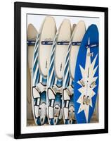 Boards for Wind Surfing at Santa Maria on the Island of Sal (Salt), Cape Verde Islands, Africa-R H Productions-Framed Photographic Print