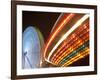 Boardwalk Amusement Park Lights at Night at Funtown Pier, Seaside Park, New Jersey, Usa-Paul Souders-Framed Photographic Print