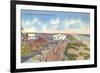 Boardwalk and Beach, Myrtle Beach, South Carolina-null-Framed Premium Giclee Print