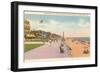 Boardwalk and Beach, Virginia Beach, Virginia-null-Framed Art Print