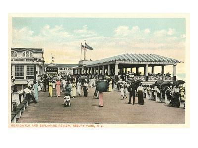 'Boardwalk and Esplanade, Asbury Park, New Jersey' Prints | AllPosters.com