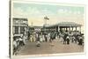 Boardwalk and Esplanade, Asbury Park, New Jersey-null-Stretched Canvas