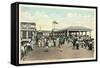 Boardwalk and Esplanade, Asbury Park, New Jersey-null-Framed Stretched Canvas