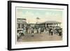 Boardwalk and Esplanade, Asbury Park, New Jersey-null-Framed Art Print