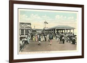 Boardwalk and Esplanade, Asbury Park, New Jersey-null-Framed Premium Giclee Print