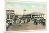 Boardwalk and Esplanade, Asbury Park, New Jersey-null-Mounted Premium Giclee Print