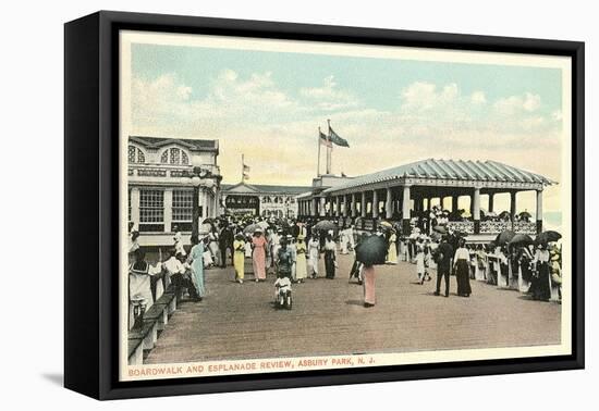 Boardwalk and Esplanade, Asbury Park, New Jersey-null-Framed Stretched Canvas