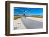 Boardwalk and Lighthouse, Fire Island, New York-George Oze-Framed Photographic Print