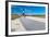 Boardwalk and Lighthouse, Fire Island, New York-George Oze-Framed Photographic Print