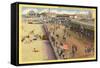 Boardwalk, Asbury Park, New Jersey-null-Framed Stretched Canvas