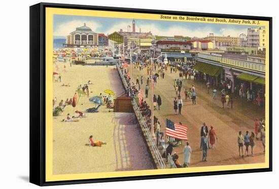 Boardwalk, Asbury Park, New Jersey-null-Framed Stretched Canvas