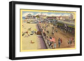 Boardwalk, Asbury Park, New Jersey-null-Framed Art Print