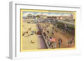 Boardwalk, Asbury Park, New Jersey-null-Framed Art Print