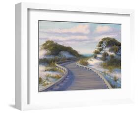 Boardwalk at The Beach-Jill Schultz McGannon-Framed Art Print