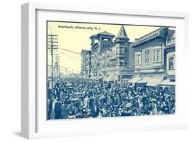 Boardwalk, Atlantic City, New Jersey-null-Framed Art Print