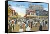 Boardwalk, Atlantic City-null-Framed Stretched Canvas