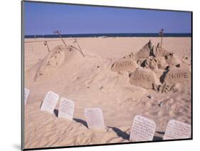 Boardwalk Beach Sand of Christ, Ocean City, Maryland, USA-Bill Bachmann-Mounted Photographic Print