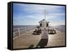 Boardwalk Cafe on the Pier at Felixstowe, Suffolk, England, United Kingdom, Europe-Mark Sunderland-Framed Stretched Canvas