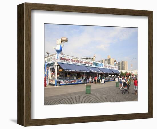 Boardwalk, Coney Island, Brooklyn, New York City, United States of America, North America-Wendy Connett-Framed Photographic Print