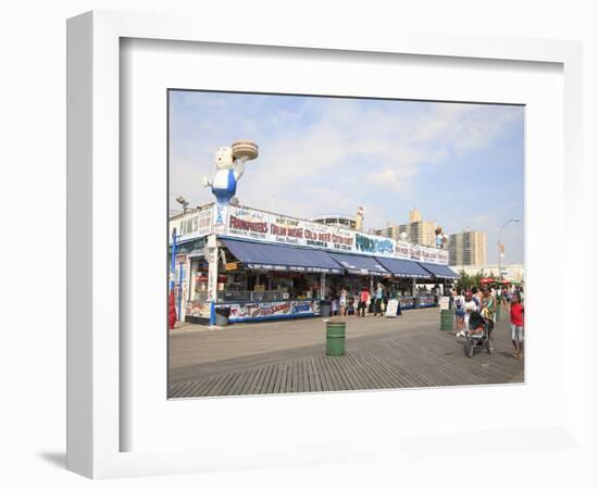 Boardwalk, Coney Island, Brooklyn, New York City, United States of America, North America-Wendy Connett-Framed Photographic Print