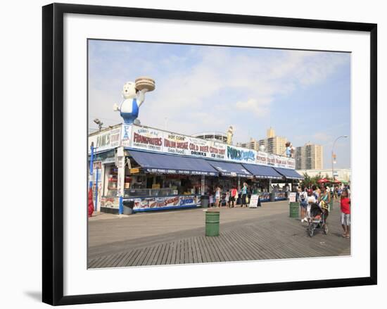 Boardwalk, Coney Island, Brooklyn, New York City, United States of America, North America-Wendy Connett-Framed Photographic Print