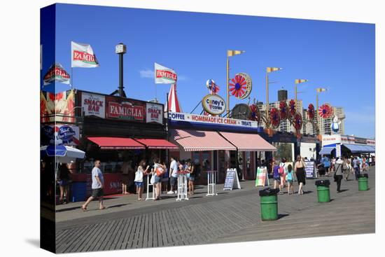 Boardwalk, Coney Island, Brooklyn, New York City, United States of America, North America-Wendy Connett-Stretched Canvas