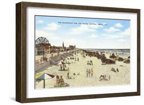 Boardwalk, Daytona Beach, Florida-null-Framed Art Print