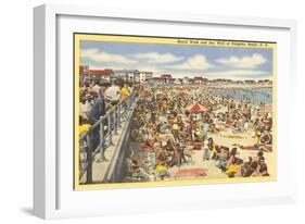 Boardwalk, Hampton Beach, New Hampshire-null-Framed Art Print