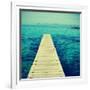 Boardwalk in Ses Illetes Beach in Formentera, Balearic Islands-nito-Framed Premium Photographic Print