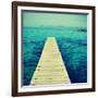 Boardwalk in Ses Illetes Beach in Formentera, Balearic Islands-nito-Framed Premium Photographic Print