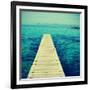 Boardwalk in Ses Illetes Beach in Formentera, Balearic Islands-nito-Framed Premium Photographic Print