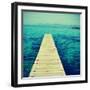 Boardwalk in Ses Illetes Beach in Formentera, Balearic Islands-nito-Framed Photographic Print