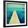 Boardwalk in Ses Illetes Beach in Formentera, Balearic Islands-nito-Framed Art Print