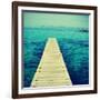 Boardwalk in Ses Illetes Beach in Formentera, Balearic Islands-nito-Framed Art Print