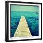 Boardwalk in Ses Illetes Beach in Formentera, Balearic Islands-nito-Framed Premium Giclee Print
