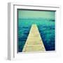 Boardwalk in Ses Illetes Beach in Formentera, Balearic Islands-nito-Framed Art Print