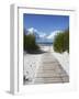 Boardwalk Leading to Beach, Liepaja, Latvia-Ian Trower-Framed Photographic Print