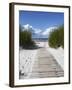 Boardwalk Leading to Beach, Liepaja, Latvia-Ian Trower-Framed Photographic Print