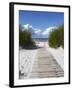 Boardwalk Leading to Beach, Liepaja, Latvia-Ian Trower-Framed Photographic Print