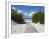 Boardwalk Leading to Beach, Liepaja, Latvia-Ian Trower-Framed Photographic Print