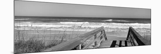 Boardwalk Leading Towards a Beach, Playlinda Beach, Canaveral National Seashore, Titusville-null-Mounted Photographic Print