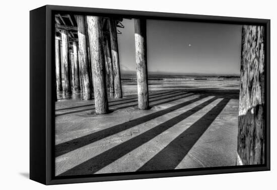 Boardwalk Moon-Sally Linden-Framed Stretched Canvas