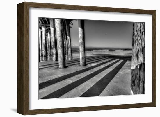 Boardwalk Moon-Sally Linden-Framed Art Print