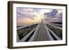 Boardwalk of Marshall Point Lighthouse-George Oze-Framed Photographic Print