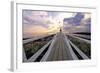 Boardwalk of Marshall Point Lighthouse-George Oze-Framed Photographic Print