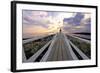 Boardwalk of Marshall Point Lighthouse-George Oze-Framed Photographic Print