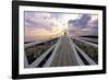 Boardwalk of Marshall Point Lighthouse-George Oze-Framed Photographic Print